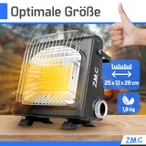 ZMC 2in1 Gasheizung Camping Gaskocher 1,7kW tragbar Butan Keramik Heizer Outdoor – Bild 8