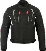 Herren Textiljacke Thermofutter Wasserdicht CE Protektoren Motorrad Roller Jacke – Bild 1