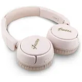 Guess Bluetooth 5.3 Wireless Headset IPX4 On-Ear Metal Logo Script pink – Bild 3