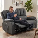 2-Sitzer Elektrisches Relaxsofa, Massagesessel mit Massage- und Heizfunktion – Bild 2