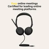 Jabra Evolve2 50 - Kabelgebundenes Stereo-Headset Air Comfort - Mikrofone mit ak – Bild 5