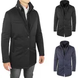 Herren Jacke Mantel Winterjacke Trenchcoatjacke Elegant Schneiderei – Bild 8