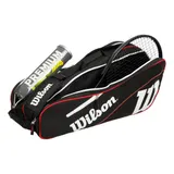 Wilson Advantage Iii Six Schlägertasche Tennis Unisex schwarz – Bild 5