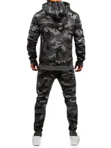 Trainingsanzug Jogginganzug Sporthose Sweatshirt Motiv Herren BOLF Camouflage – Bild 3