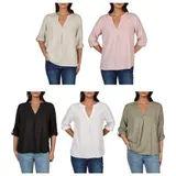 DENIMFY Leinenbluse Damen Sommer leicht Regular Fit DFSara Leinen Bluse 3/4 Arm – Bild 6