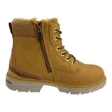 Damen Stiefeletten Worker Boots Gefüttert Winterboots Stiefel Profilsohle 73767 – Bild 4