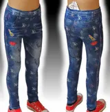 SH352~Mädchen-Leggings~KinderHose-in Jeanslook~Gr.4-12~SchnäppchenCorner~NEU~K42 – Bild 2