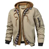 Herren Kapuzenpullover Sweatjacke Steppjacke Hoodie Sweatshirt Langarm Coat Top – Bild 3