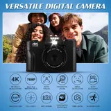 4K 75MP 16X Digitalkamera Autofokus Digitalzoom Kamera 180 Klappdisplay Geschenk – Bild 4