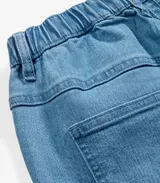 Damen Strech Jeans Mom in dunkel blau denim + High Waist Gr. 40 bis 54 neu 19628 – Bild 4