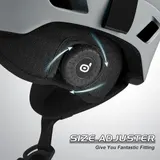 Odoland Erwachsene Skihelm Skihelm mit Visier, Leichter Race-Helm S 52-55 CM – Bild 4