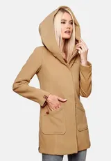 Marikoo Damen Winter Jacke Mantel Business Trenchcoat Wintermantel Parka MAIKOO – Bild 4