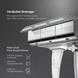 Duschsystem Regendusche Mit Thermostat Handbrause Duschset    Mechanische Tasten – Bild 9