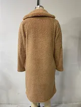 Damen Plüsch Warme Teddyfell Kapuzen Mantel Coat Fleecejacken Winterjacke DE – Bild 5