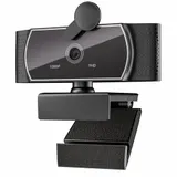 Webcam mit Mikrofon USB Full HD 1080p 30fps Webkamera 360°Drehung für PC, Laptop – Bild 1