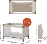 Hauck Reisebett 69 x 128 cm beige – Bild 3