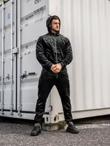 Jogginganzug Trainingsanzug Sweatshirt Laufhose Unifarben Men Herren BOLF Basic – Bild 3