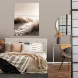 Leinwand Strand Meer Abstieg Beige Wandbilder Groß Leinwandbild Wanddeko 247 – Bild 2