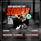 Autowasch Set Felgenbeast Sonax Autoshampoo Felgenreiniger Wascheimer Lackpflege – Bild 2