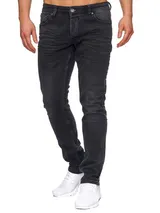 TAZZIO Jeans Slim Fit Herren Jeanshose Stretch Designer Hose Denim Schwarz – Bild 1