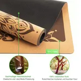 BACKLAxx®  Yogamatte Kork Naturkautschuk - Yoga Matte rutschfest Fitness Pilates – Bild 4