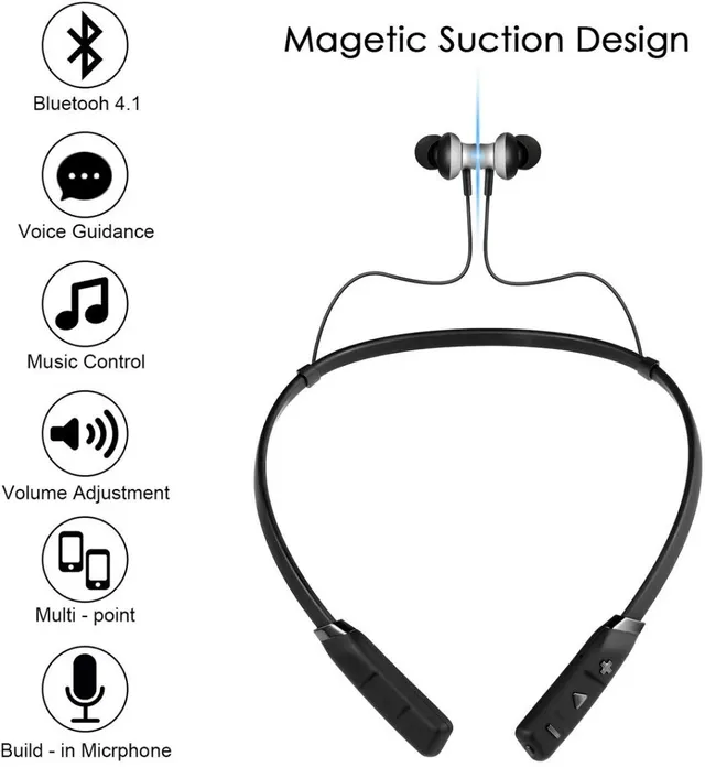 Bluetooth Nackenbügel Ohrhörer Kabellose Kopfhörer für Redmi Note 10 12 11 Pro 5G