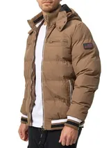 Indicode Herren Winterjacke Marlon-Jacke Steppjacke Kapuze Daunen Optik Männer – Bild 2