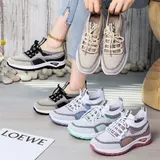 Damen Sneaker Turnschuhe Laufschuhe Atmungsaktiv Sportschuhe Freizeit Schuhe – Bild 9