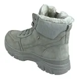 Damen Stiefeletten Winterboots Stiefel Sneaker Gefüttert Winterschuhe Warm Grau – Bild 2