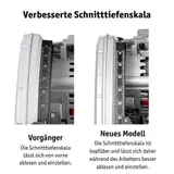 WALTER Tauchsäge mit Führungsschiene 1200W, Kreissäge, Handkreissäge CDJ160D – Bild 12