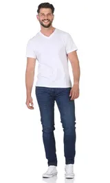 Rayshyne Herren Jeans Slim Pants Style Hose Regular Skinny Jeanshose Stretch NEU – Bild 8