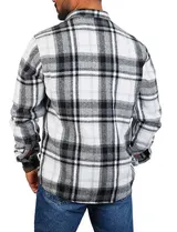 Herren Karo Flanellhemd Carisma Holzfäller Hemd warm kariert regular fit 8615 – Bild 4