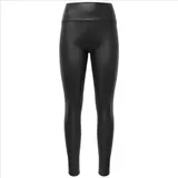 DAMEN  KUNSTLEDER LEGGINGS LEICHTES INNENFLEECE LEGGINS HOHE TAILLE HIGH WAIST – Bild 6