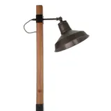 Various Stehleuchte Max Schwarz/Holz 140cm max. 40W E27 schwenkbar Schalter – Bild 3