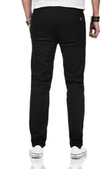 Maurelio Modriano Herren Designer Chino Stoff Hose Stretch Regular Slim MM015 – Bild 4