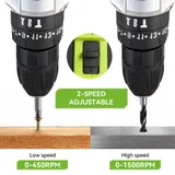 25+3 21V Mit 2 Akku Akkuschrauber 3IN1 Schlagbohrschrauber Bohrmaschine +Koffer – Bild 10
