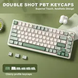 YUNZII mechanische Tastatur B75 Pro 75% BT/2.4G/Type-C Hot-Swap 84 Tasten Matcha – Bild 7