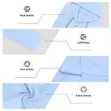 Leinenhemd Herren Hemd Langarm Leinen Hemden Freizeithemden Casual Sommer Shirt – Bild 9
