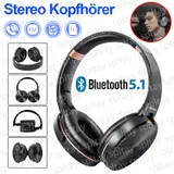 Bluetooth Kopfhörer Over On Ear Kabellos Headphone HiFi Stereo Headset Wireless – Bild 1