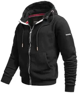 A. Salvarini Herren Pullover Langarm Sweatjacke Kapuzen Hoodie Jacke Neu AS293 – Bild 3