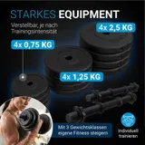 Kurzhantelset Krafttrainingsset 20 kg Hanteln vielseitig sicherer - Wie Neu – Bild 2