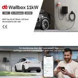 Smart EV Ladegerät Typ 2 Wallbox mit APP 11kW 16A 400V Wlan & Bluetooth 7.5m dé – Bild 7