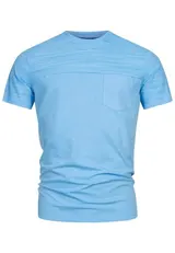 Indicode Herren T-Shirt INSprings-Rundhals Brusttasche Männer Shirt Sommershirt – Bild 1