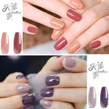 UV Gel Nagellack Set 6 Farben Herbst Winter Farbgel mit Geschenkbox Nageldesign – Bild 5
