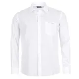 Pierre Cardin Herren Hemd Langarm Regular Fit – Freizeit & Business, Weiß/Blau – Bild 3