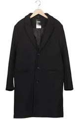H&M Mantel Herren Winter Parka Winterjacke Gr. 50 Wolle Schwarz #b3lc3ca – Bild 1