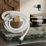 Versilbertes einzelnes Kupfer 3-in-1 Kabel Typ-C auf 3,5 mm und 4,4 mm 1,2 m – Bild 11