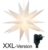 XXL 100 cm LED Weihnachtsstern Timer Innen Außen Weihnachts-Deko Stern Advent 3D – Bild 1
