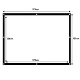 Projektionswand Beamer Leinwand Wandhängend 84" 175x131cm – Bild 3
