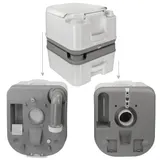 24L Campingtoilette Chemietoilette Tragbar WC Mobile Camping Reise MAX. 150 kg – Bild 9